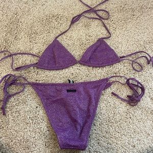 COPY - Triangl purple sparkly bikini